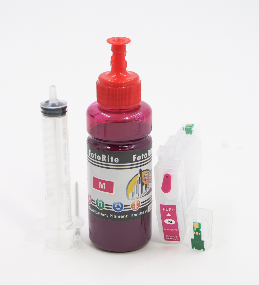 Refillable pigment Cheap printer cartridges for Brother MFC-J6540DWE  LC422XL Magenta