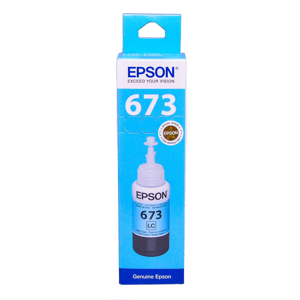 Epson T0805 Light Cyan original dye ink refill Replaces Stylus PX710W