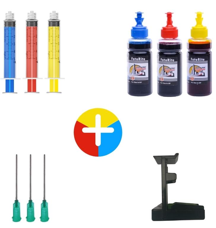 Colour XL ink refill kit for HP Fax 1240 HP 28 printer