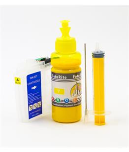 Refillable pigment Cheap printer cartridges for Brother DCP-J1300DW LC3235XL LC3233 Yellow